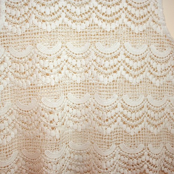 Womens Garcia Jeans Cropped Crocheted Knit Tank Top Size 12 - Picture 5 of 7